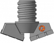 Долото шнековое лопастное ДЛЛ-95.42.Сп.28