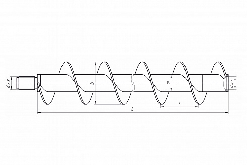 Шнек ШБ-72 L-1000 мм СП28 фото