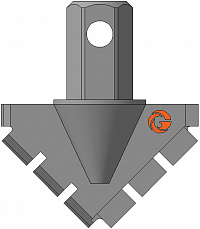 Долото шнековое лопастное ДП-250.89.Ш55 фото